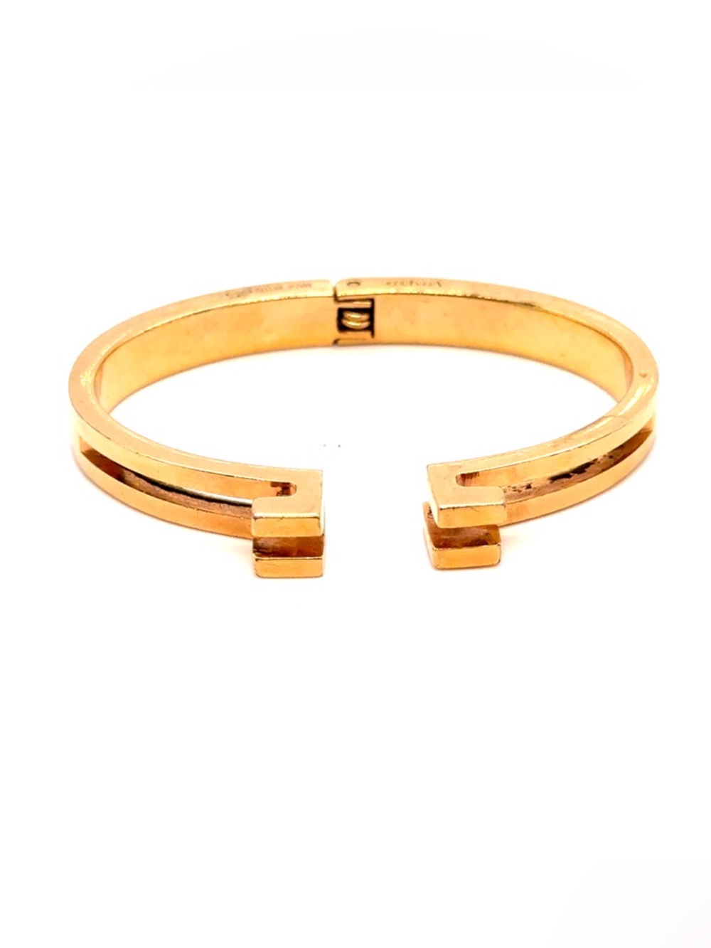 Vita Fede Gold Open-Ended Double-Bar Cuff Bracelet